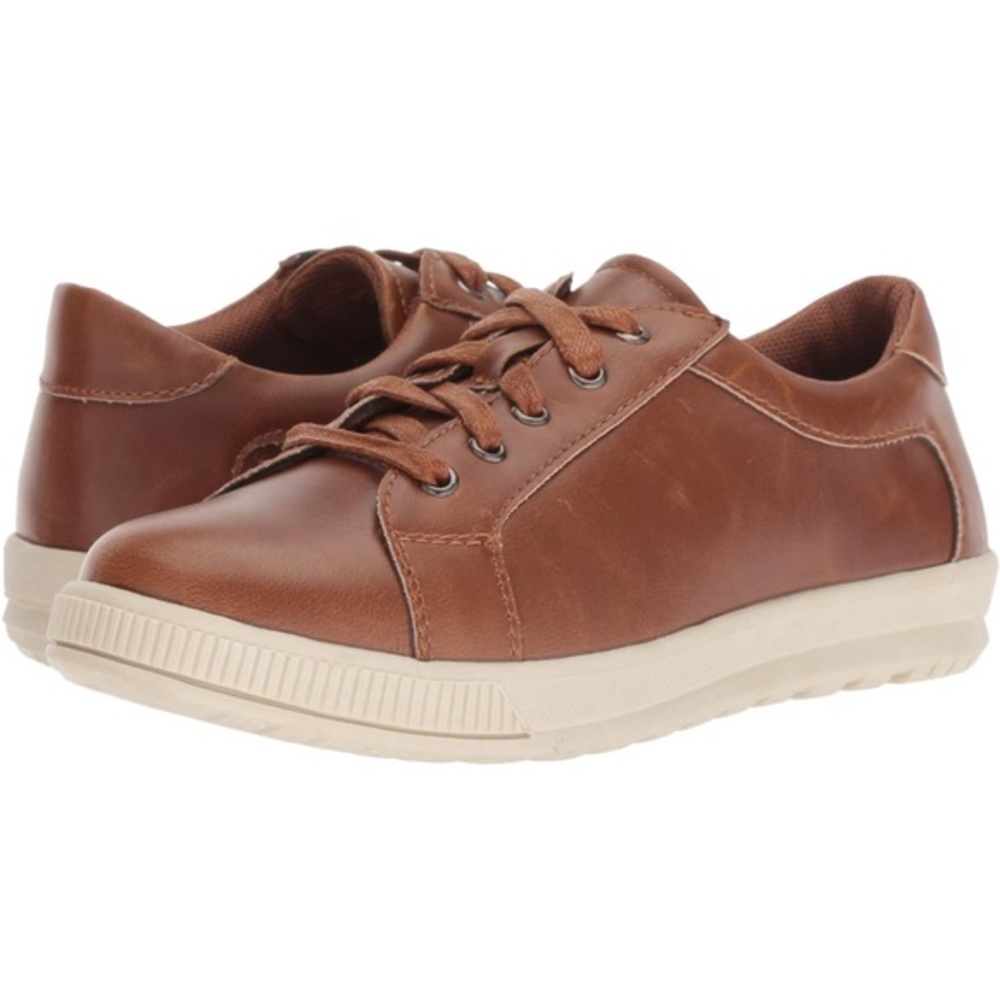 Deer Stags Kids Brown Casual Lace-Up Dress Shoes